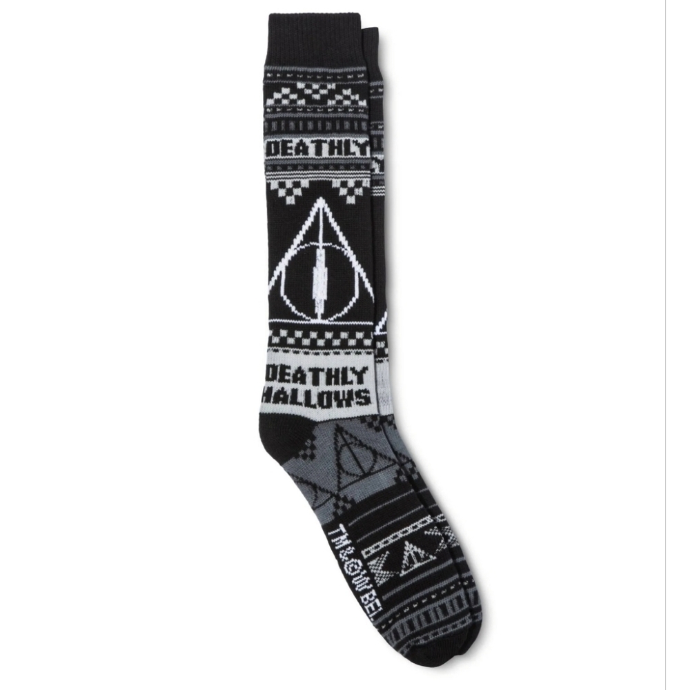 Harry Potter Deathly Hollows Cozy Sweater Socks